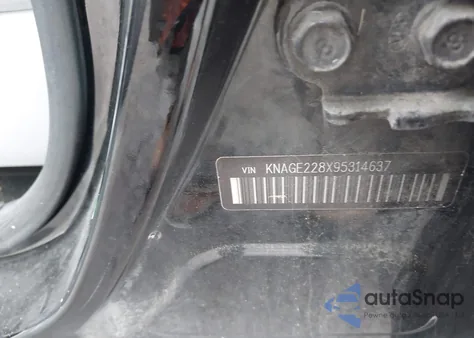 2009 Kia Optima Lx из США, поврежденный, VIN KNAGE228X95314637